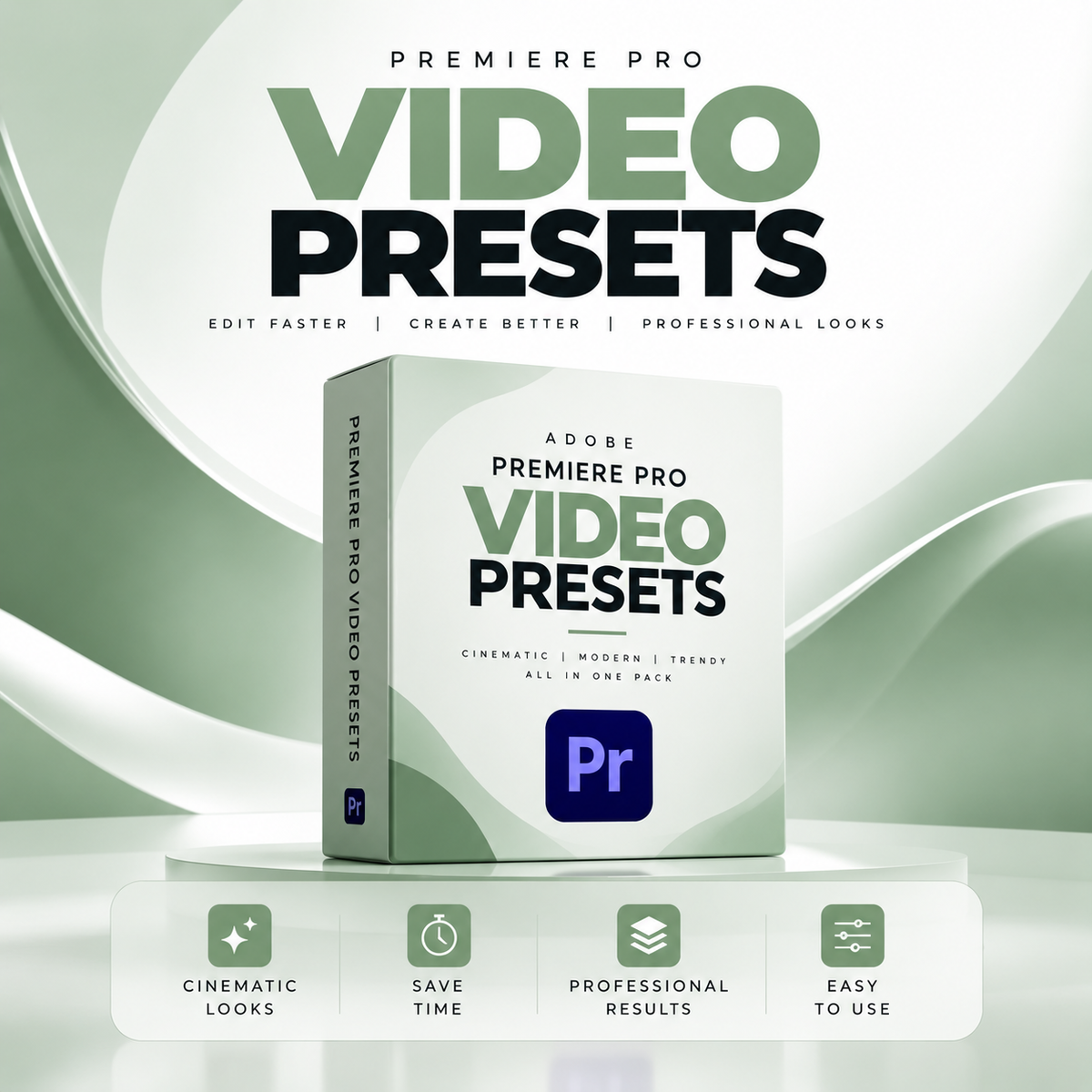 Adobe Premiere Pro Video Presets – 100+ Effects, Transitions & Color Presets